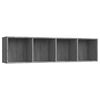 vidaXL B&uuml;cherschrank/TV-Schrank Grau Sonoma 143x30x36cm Holzwerkstoff