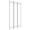 vidaXL 3-tlg. Paravent Wei&szlig; 120x220 cm Stoff