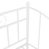 vidaXL Ausziehsofa Bettgestell Weiß Metall 90x200 cm