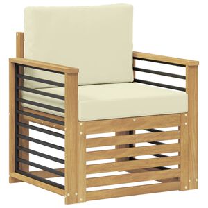 vidaXL Outdoor-Sofagarnitur Polyester Wei&szlig;