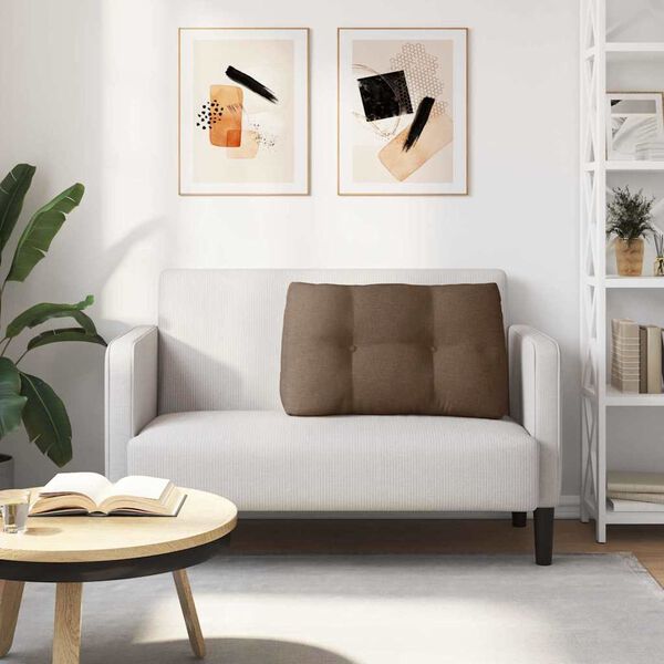 vidaXL R&uuml;cken Kissen Braun 80 x 24 x 50 cm Stoff
