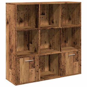 vidaXL B&uuml;cherschrank Altholz-Optik 98x29x97,5 cm Holzwerkstoff