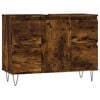 vidaXL Badschrank R&auml;uchereiche 80x33x60 cm Holzwerkstoff