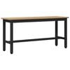 vidaXL Esstischbank 100 x 32,5 x 48,5 cm Ingenieure Holz und Stahl