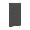vidaXL Plissee Schwarz 75x150 cm Stoffbreite 74,4 cm Polyester