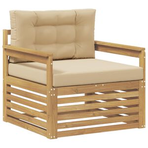 vidaXL Outdoor-Sofa Polyester Wei&szlig;