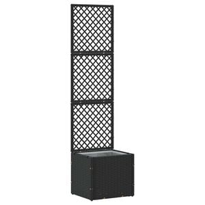 vidaXL Garten-Spalier-Pflanzer Schwarz 35 x 30 x 135 cm Metall