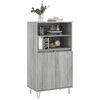 vidaXL Highboard Grau Sonoma 60x36x110 cm Holzwerkstoff