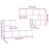 vidaXL TV-Einheiten Wandmontiert 4 pcs Artisan-Eiche Holzwerkstoff