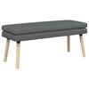 vidaXL Doppellagige Bank Dunkelgrau 110 x 40 x 47 cm Stoff