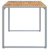 vidaXL Garten-Esstisch Grau 180 x 90 x 75 cm Massivholz Akazie