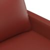 vidaXL 2-Sitzer-Sofa Weinrot 140 cm Kunstleder