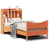 vidaXL Massivholzbett ohne Matratze Wachsbraun 75x190 cm Kiefernholz