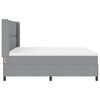 vidaXL Boxspringbett mit Matratze Hellgrau 180 x 200 cm Stoff