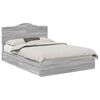vidaXL Aufbewahrungsbett Sonoma-Grau 150 x 200 cm Holzwerkstoff