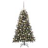 vidaXL K&uuml;nstlicher Weihnachtsbaum Gr&uuml;n 150 cm PVC, Plastik und Stahl