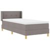 vidaXL Boxspringbett mit Matratze Taupe 200 x 80 cm Polyester