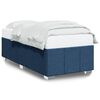 vidaXL Bettgestell ohne Matratze Blau 90x200 cm Stoff