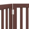 vidaXL 2-tlg. Hundetor Faltbar Braun 160 cm Pappelholz