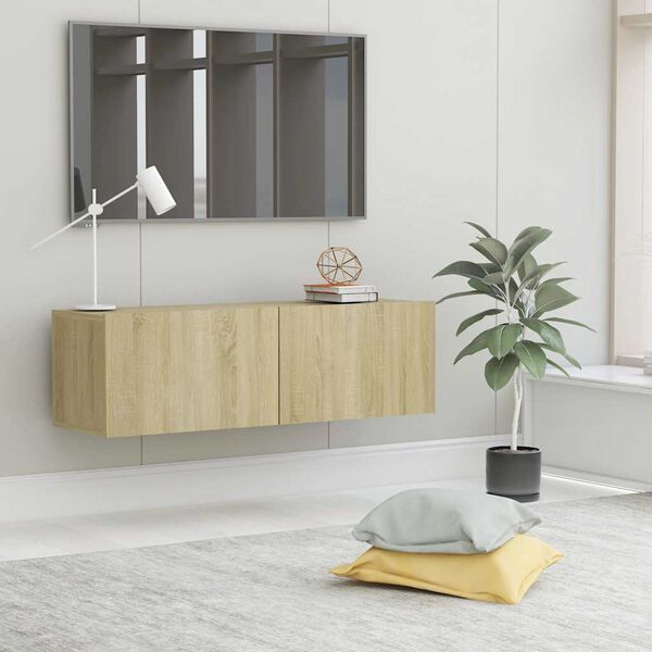vidaXL TV-Schrank Sonoma-Eiche 100x30x30 cm Holzwerkstoff