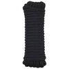 vidaXL Bootsseil 14 mm 12 m Schwarz Polyester