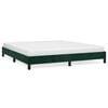 vidaXL Bettgestell ohne Matratze Dunkelgr&uuml;n 160x200 cm Samt