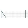 vidaXL Euro-Zaun mit Betonsockel 25 x 0,6 m PVC-beschichteter Stahl