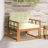 vidaXL Outdoor Mittelsofa Massivholz Akazie Natur