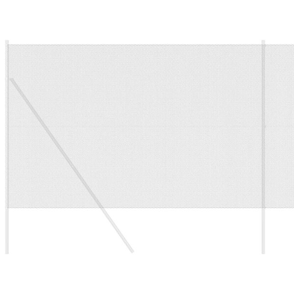 vidaXL Hexagonzaun Grau 1,5 x 100 m PVC