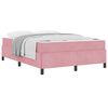 vidaXL Bettrahmen Rosa 140 x 190 cm Stoff