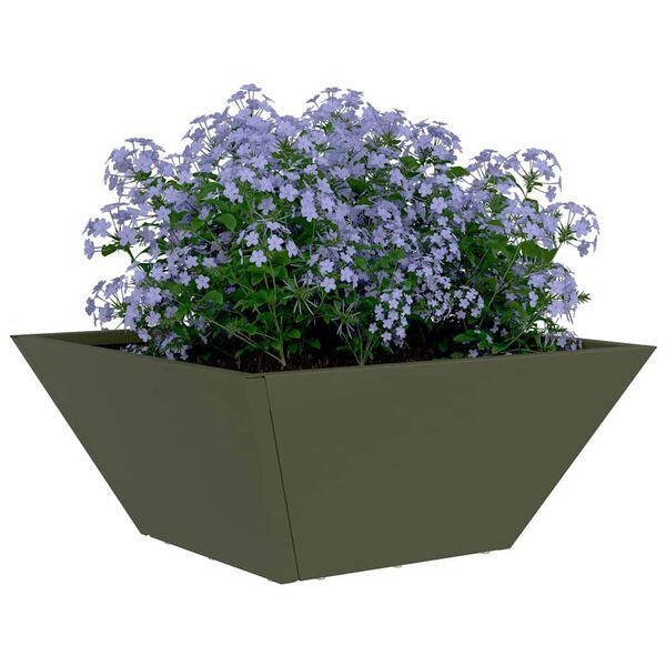 vidaXL Garten-Pflanzgef&auml;&szlig; Olive Gr&uuml;n 35 x 35 x 15 cm