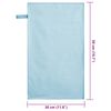 vidaXL Sporthandtücher 2 pcs Blau 50 x 30 cm Polyester und Polyamid