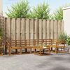 vidaXL Outdoor-Sofagarnitur 7 pcs Natur Massivholz Akazie