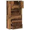 vidaXL Highboard mit Schubladen Altholz 80 x 33 x 150 cm Holzwerkstoff