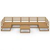 vidaXL 8-tlg. Garten-Lounge-Set Massivholz Kiefer