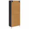 vidaXL Highboard Schwarz Eichen-Optik 69,5 x 34 x 90 cm Holzwerkstoff