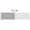 vidaXL Ausziehbare Seitenmarkise 140&times;500 cm Grau