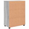 vidaXL Badezimmerschrank mit Speicher Graues Sonoma 60 x 35 x 80 cm