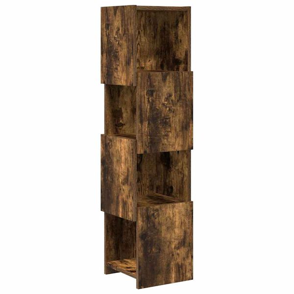 vidaXL Eckschrank Ger&auml;ucherte Eiche 25,5x25x102cm Holzwerkstoff