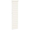 vidaXL Doppelrollo Marmorbeige 65x230 cm Stoffbreite 60,9 cm Polyester