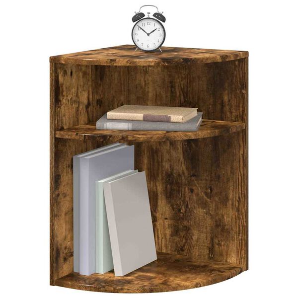 vidaXL Beistelltisch Ger&auml;ucherte Eiche 39,7 x 39,7 x 60 cm