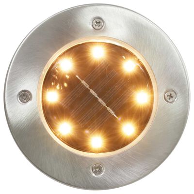 vidaXL Solar-Bodenleuchten 8 Stk. LED Warmweiß