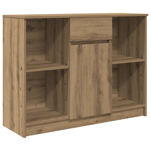 vidaXL Sideboard mit Schublade Artisan-Eiche 101x35x76cm Holzwerkstoff