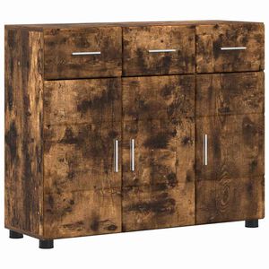 vidaXL Sideboard FLORIN 88,5 x 30,5 x 73 cm Ger&auml;ucherte Eiche