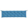 vidaXL Gartenbank-Auflagen 2 Stk. Melange Blau 200x50x7 cm Stoff