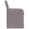 vidaXL Esszimmerstühle 2 pcs Taupe 57 x 67 x 95 cm Stoff