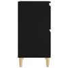vidaXL Sideboards 2 Stk. Schwarz 60x35x70 cm Holzwerkstoff