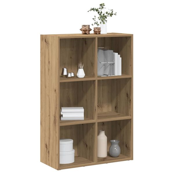 vidaXL B&uuml;cherregal/Sideboard Artisan-Eiche 66x30x98 cm Holzwerkstoff