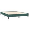 vidaXL Boxspringbett mit Matratze Dunkelgr&uuml;n 160x210 cm Samt