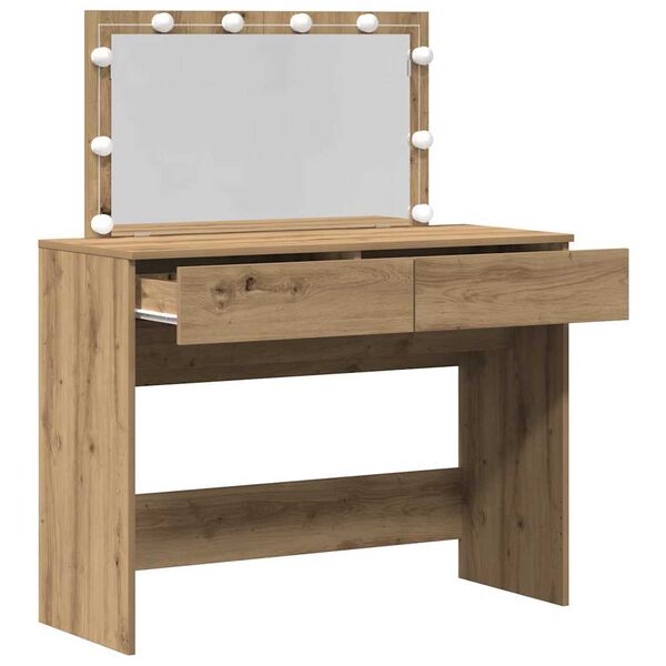 vidaXL Schminktisch Artisan-Eiche 100 x 40 x 120 cm Holzwerkstoff